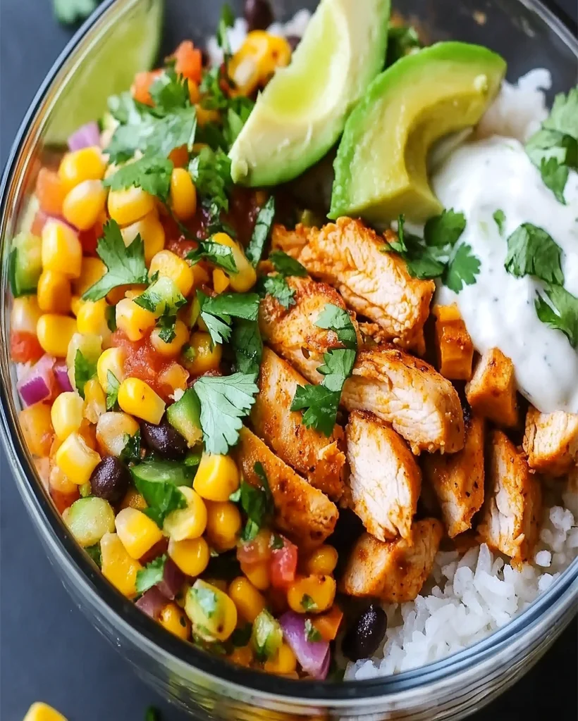 Chicken Taco Poblano Rice Bowls - Easy Mexican Dinner Recipe