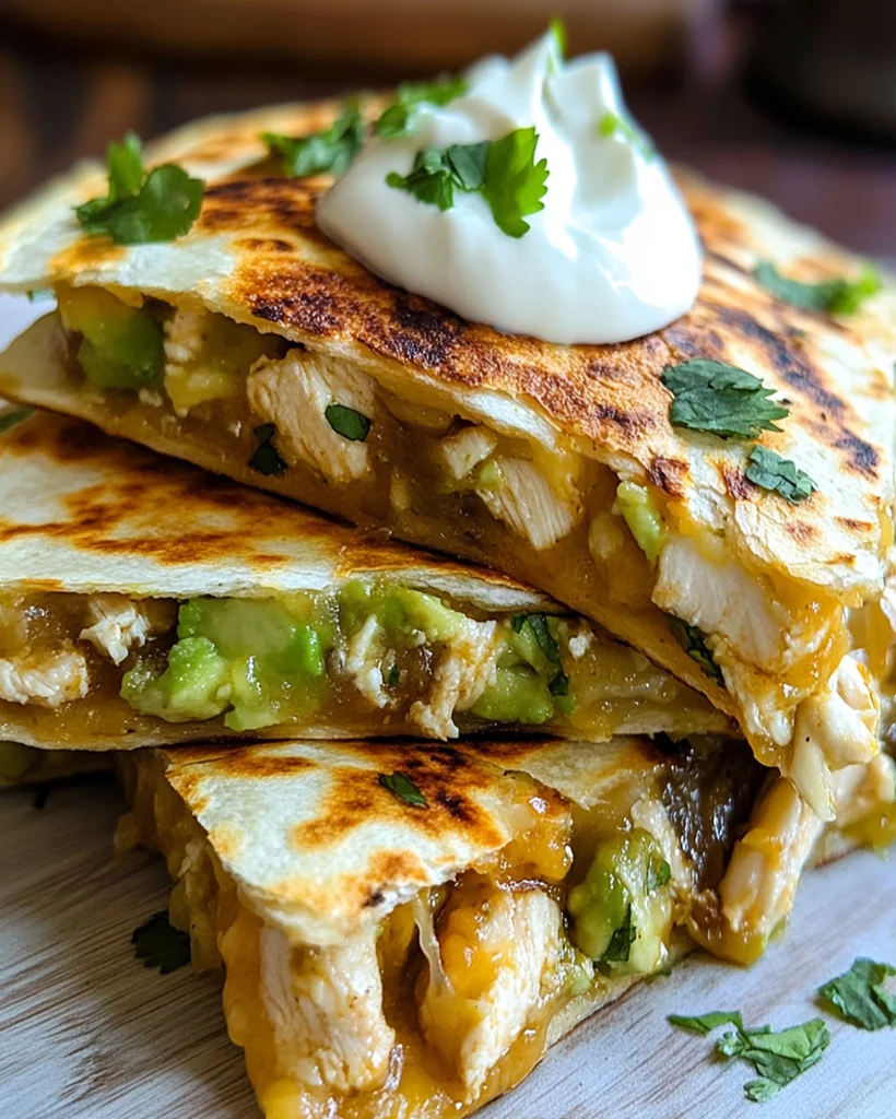 Chicken and Avocado Quesadillas - Quick and Easy Recipe for Lunch