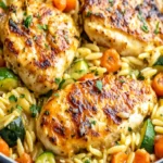 Chicken and Orzo Recipe: Creamy, Flavorful, One-Pan Dinner