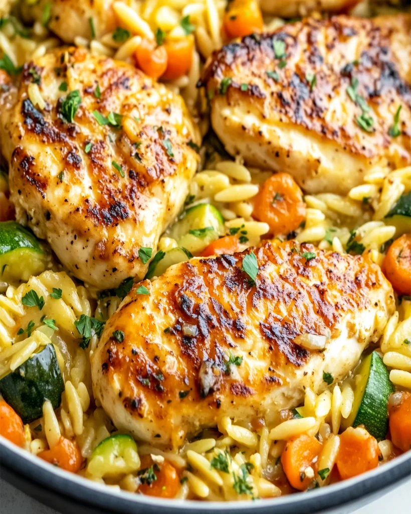 Chicken and Orzo Recipe: Creamy, Flavorful, One-Pan Dinner