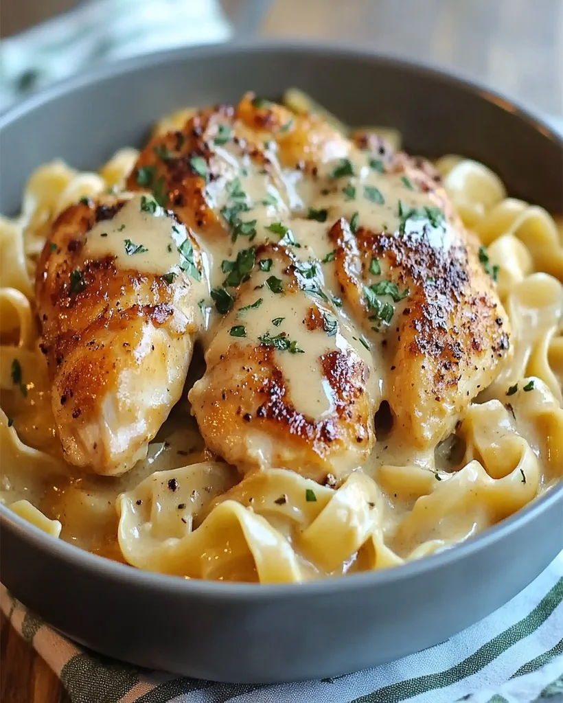 Chicken with Buttered Noodles - A Cozy, Creamy Delight