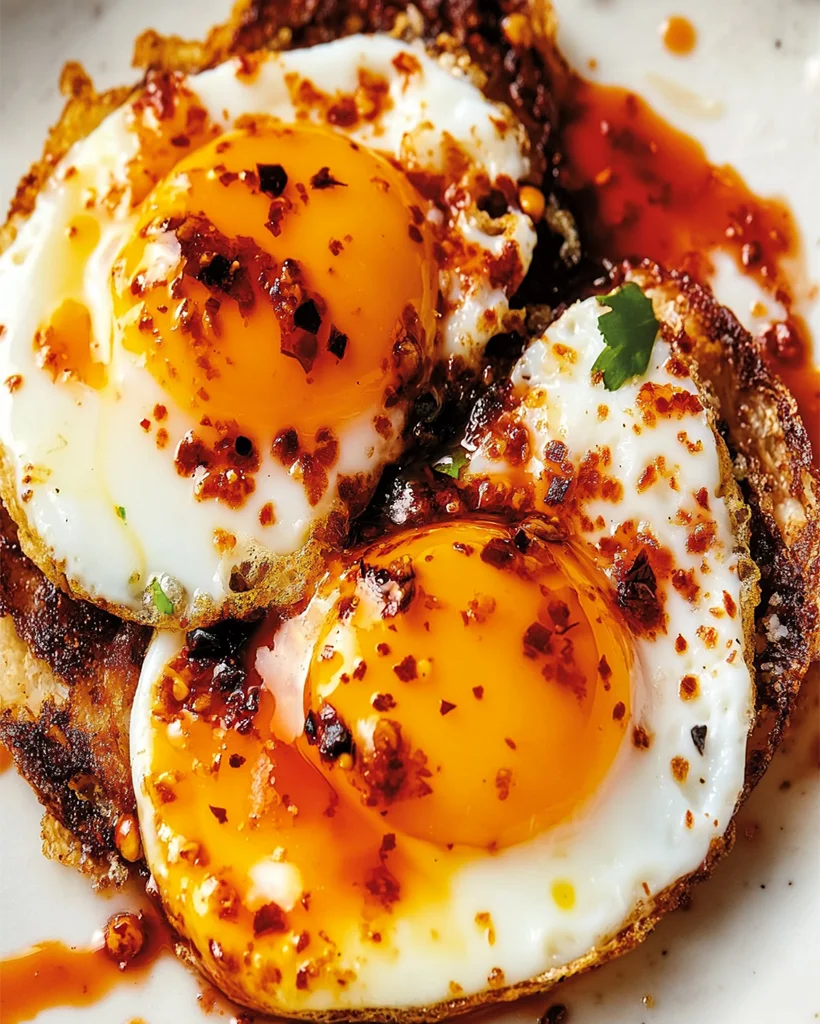 Chili Crisp Fried Eggs Recipe | Quick & Flavorful Breakfast