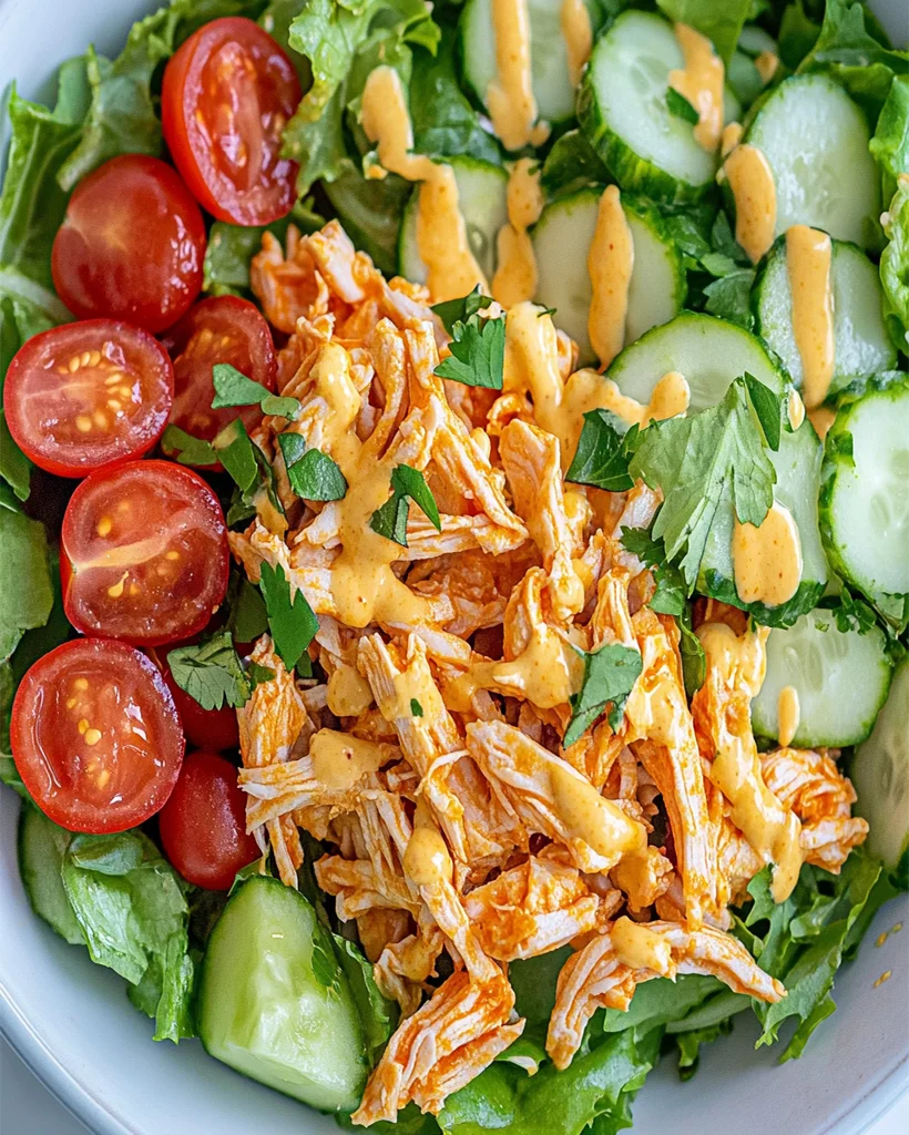 Clean Buffalo Chicken Salad Recipe - Healthy & Flavorful Dish