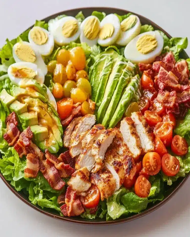 Cobb Salad Recipe with the Best Cobb Salad Dressing