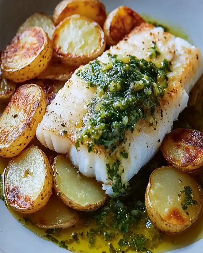 Cod with Potatoes and Salsa Verde Recipe | Basque Classic