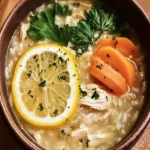 Cozy Lemon Chicken & Rice Soup - Comfort in Every Bowl