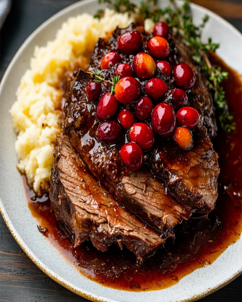 Cranberry Balsamic Roast Beef Recipe - Easy and Flavorful