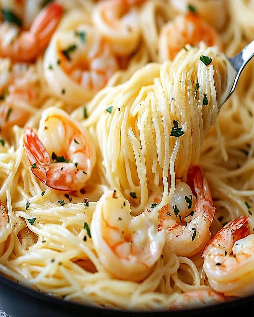 Creamy Angel Hair Pasta with Shrimp – Easy, Delicious Recipe