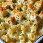 Creamy Garlic Parmesan Chicken Pasta Bake - Easy Recipe