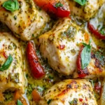 Creamy Garlic Pesto Chicken Recipe – Easy & Delicious Meal