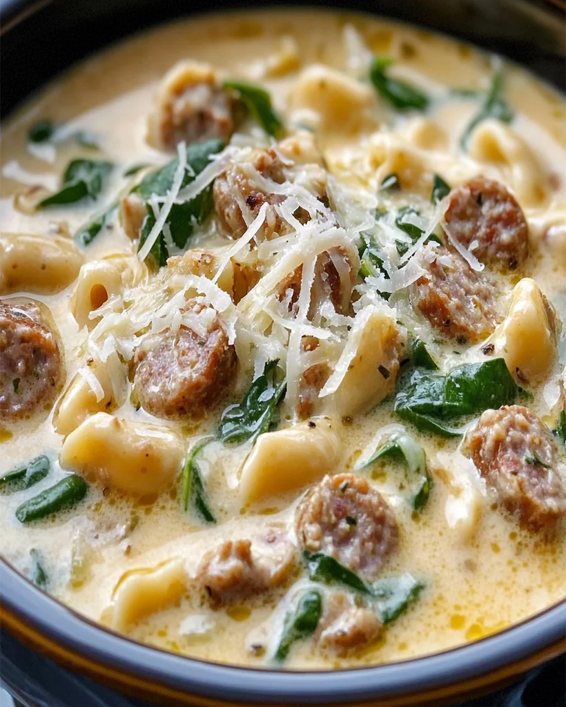 Creamy Parmesan Italian Sausage Soup - Easy & Delicious Recipe