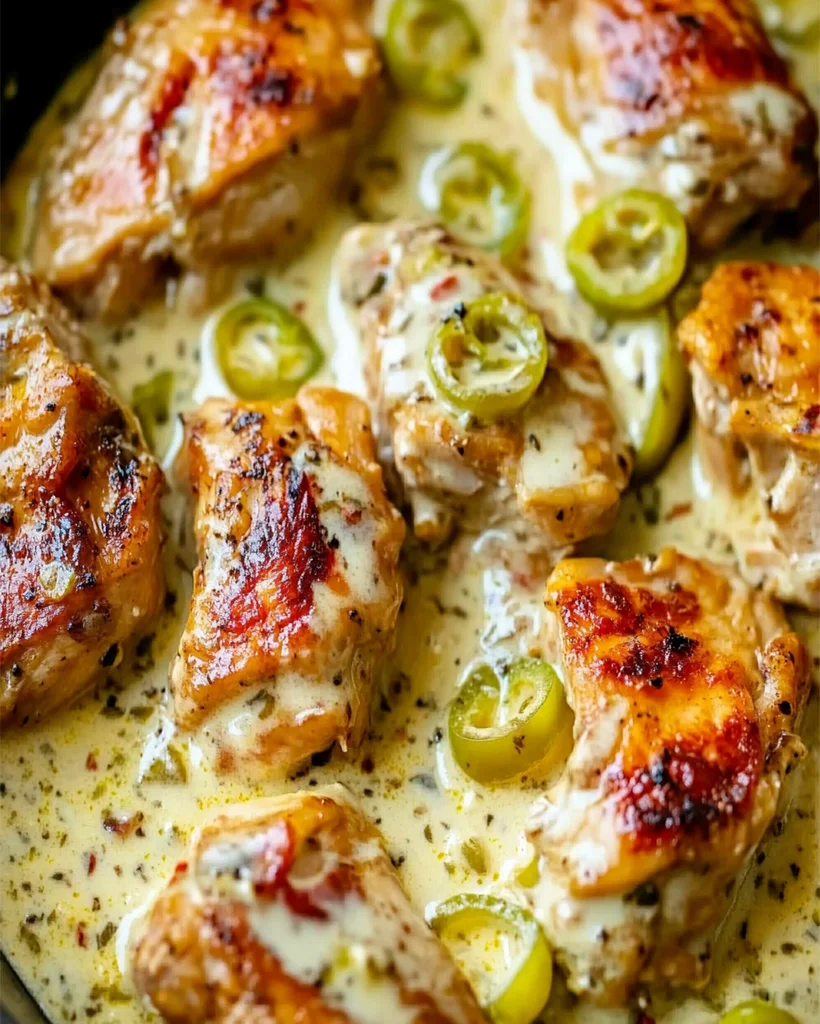 Creamy Pepperoncini Chicken Skillet Recipe - Quick & Easy