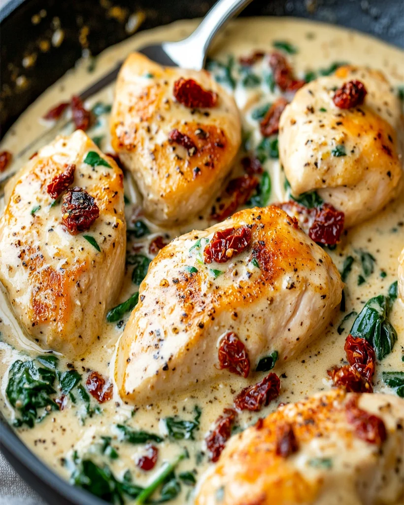 Creamy Skillet Tuscan Chicken Recipe - Easy, Flavorful Dinner