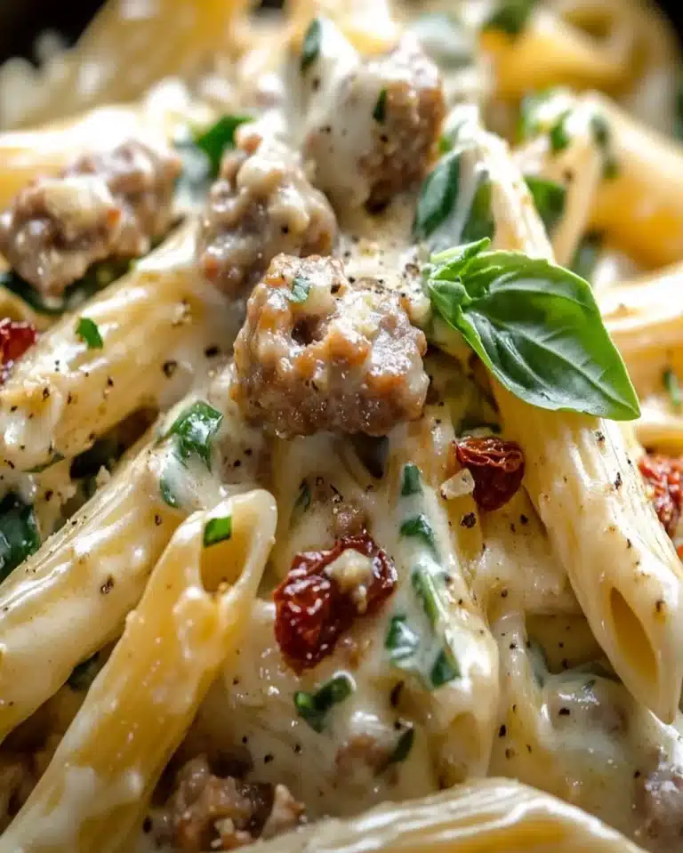 Creamy Tuscan Sausage Pasta Recipe - Easy & Flavorful Meal