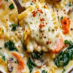 Creamy White Lasagna Soup with Veggies - Comforting Recipe