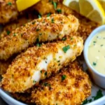 Crispy Lemon Parmesan Chicken Tenders - Easy Oven Recipe