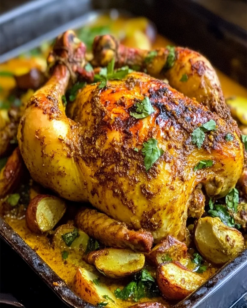 Curry Roast Chicken Recipe - Easy British-Indian Dinner