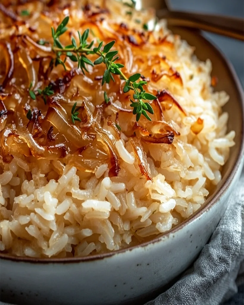 French Onion Rice Recipe - Easy & Savory Side Dish