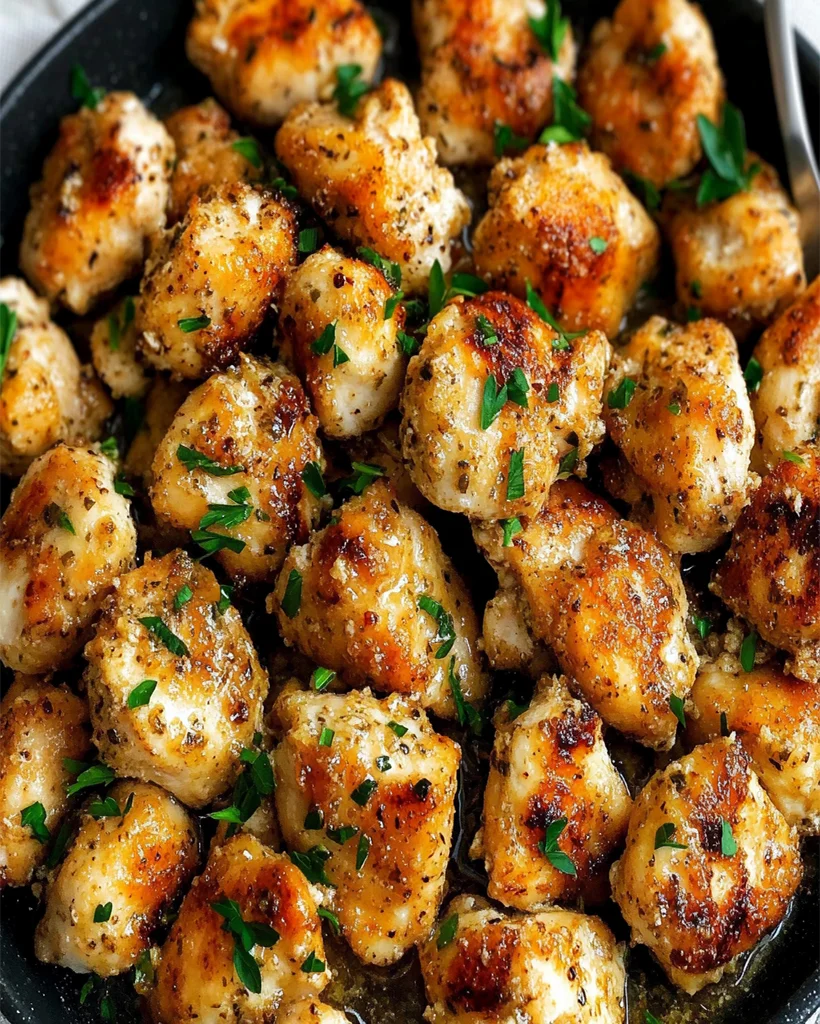 Garlic Butter Chicken Bites: Easy 15-Minute One-Pan Recipe