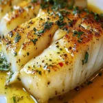 Golden Seared Cod with Herb Butter Sauce | Easy Recipe