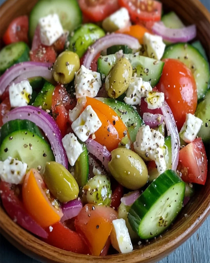 Greek Peasant Salad Recipe | Fresh & Easy Mediterranean Dish