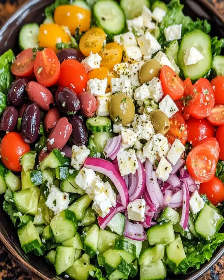 Greek Salad Recipe – Fresh, Easy, and Flavorful Mediterranean Dish