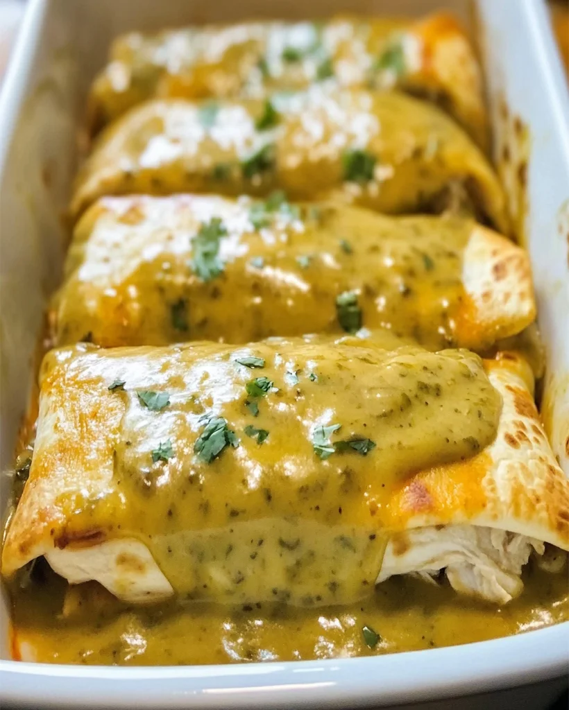 Green Chile Chicken Smothered Burritos Recipe Delight