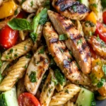 Grilled Chicken Pasta Salad with Balsamic Vinaigrette – Easy Recipe