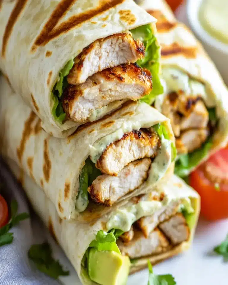 Grilled Chicken Wraps Recipe: Quick and Easy Meal Idea
