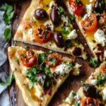 Homemade Mediterranean Flatbread Recipe - Easy & Quick