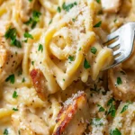 Instant Pot Creamy Garlic Parmesan Chicken Pasta Recipe