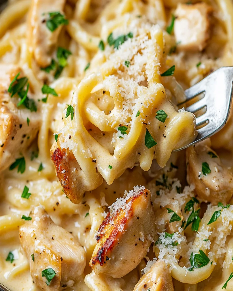 Instant Pot Creamy Garlic Parmesan Chicken Pasta Recipe