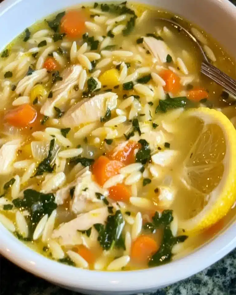 Lemon Chicken Orzo Soup Recipe | Easy & Comforting Meal