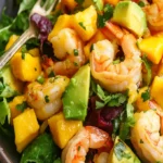 Mango Shrimp Salad Recipe with Avocado and Mango Dressing