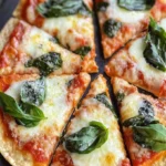 Margherita Tortilla Pizza Recipe - Quick & Easy Personal Pizza