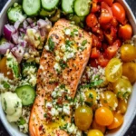 Mediterranean Bowl with Salmon | Healthy & Flavorful Recipe