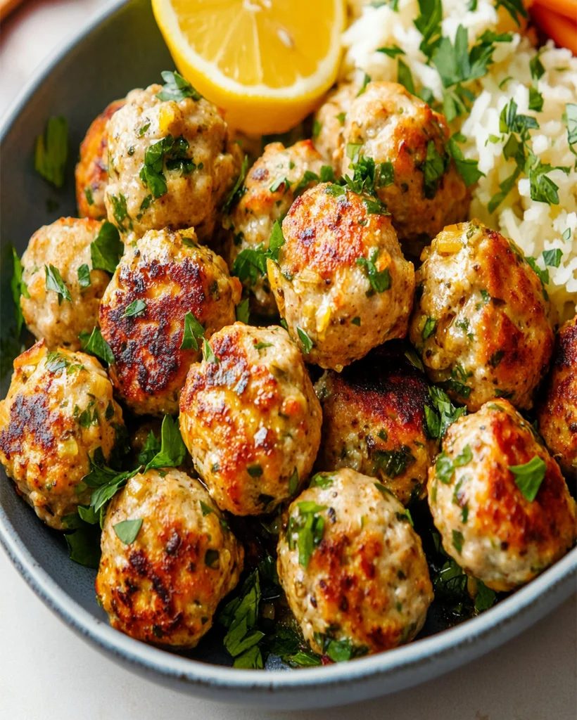 Mediterranean Chicken Meatballs - Quick & Flavorful Recipe