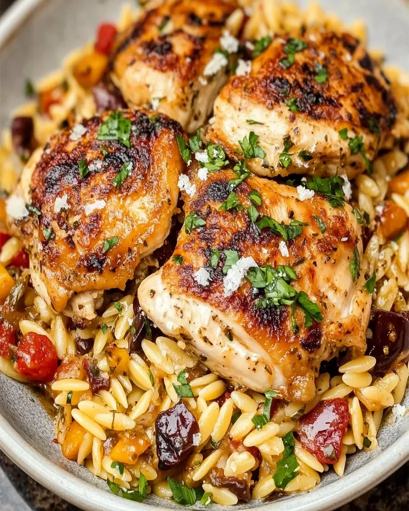 Mediterranean Chicken and Orzo - Easy 30-Minute Recipe