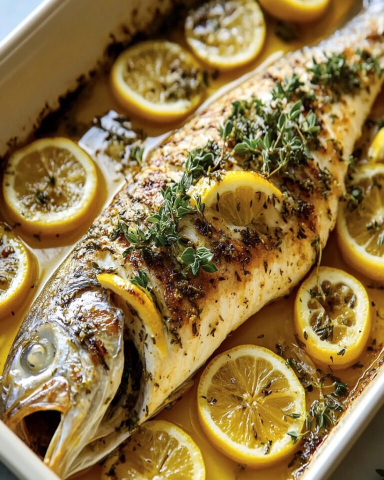 Mediterranean Herb and Lemon Baked Branzino Recipe