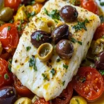 Mediterranean Style Baked Cod - Quick & Flavorful Recipe