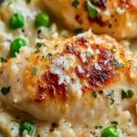 One-Pan Creamy Parmesan Chicken & Rice – Easy Weeknight Dinner