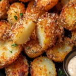 Parmesan Crusted Potatoes Recipe – Crispy & Delicious