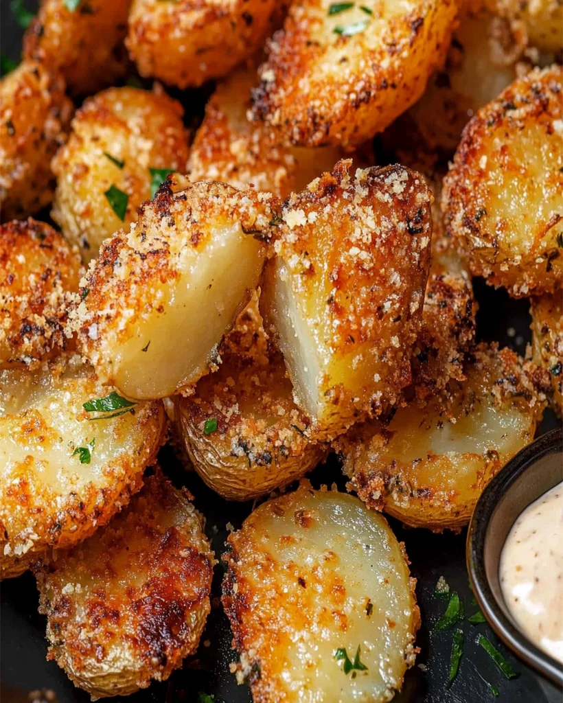 Parmesan Crusted Potatoes Recipe – Crispy & Delicious