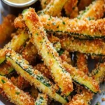 Parmesan Zucchini Fries – Crispy, Healthy Oven-Baked Snack