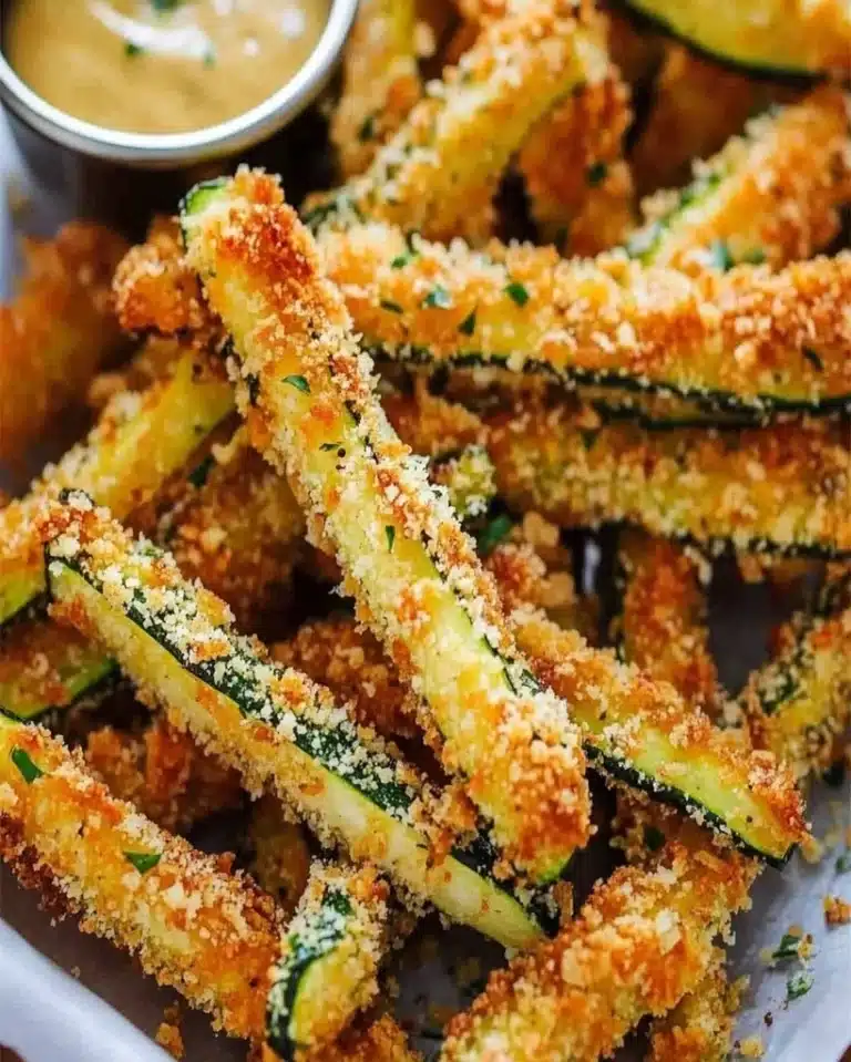 Parmesan Zucchini Fries – Crispy, Healthy Oven-Baked Snack