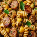 Sausage and Apple Rotini Recipe - Sweet and Savory Pasta