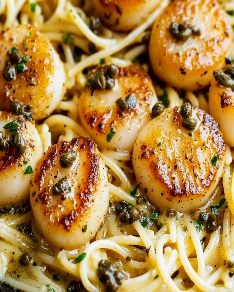 Scallop Pasta Recipe – Delicious Pasta with Caper Butter Sauce