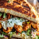 Sheet Pan Chicken Shawarma Havarti Sandwich Recipe