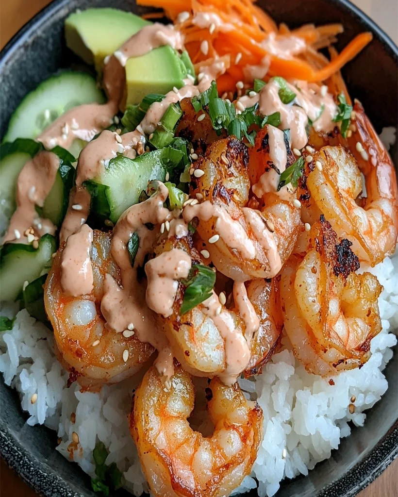 Shrimp Rice Bowls with Spicy Mayo – Quick & Easy Recipe