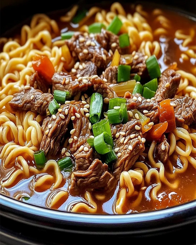 Slow Cooker Beef Ramen: Comfort Food Made Easy